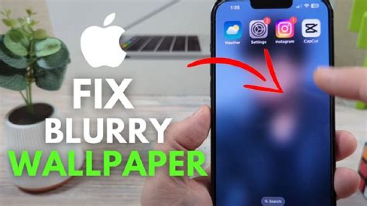 How can I fix a blurry picture on my iPhone?