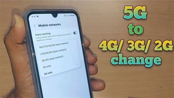 How do I change my network to 4g?