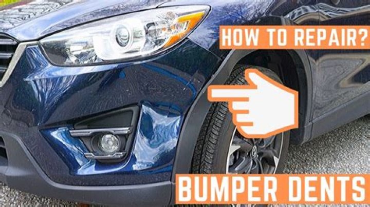 How do I fix a dent in my front bumper?