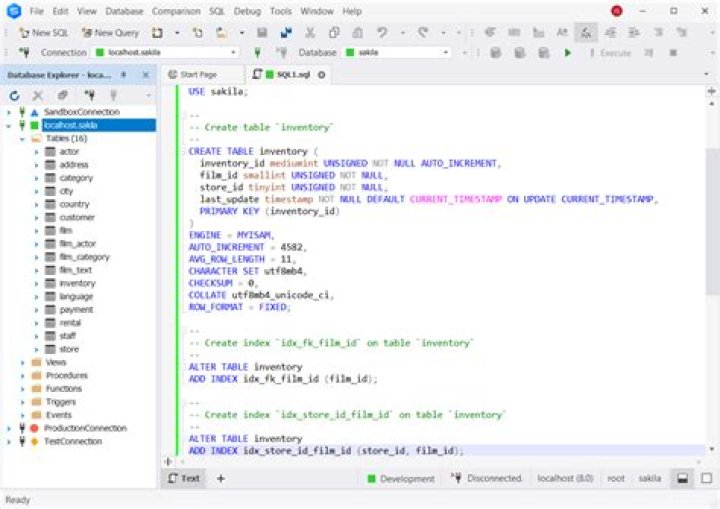 How do I open MySQL editor?