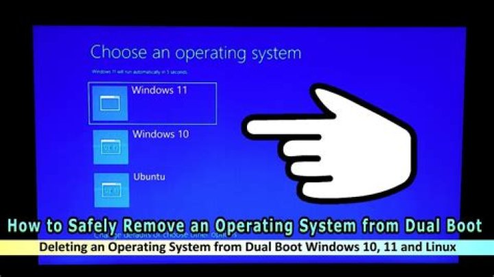How do I remove dual OS from Windows 10?