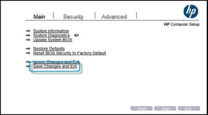 How do I reset my HP BIOS to default?