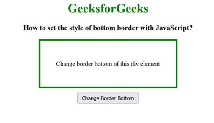 How do I style a border in JavaScript?