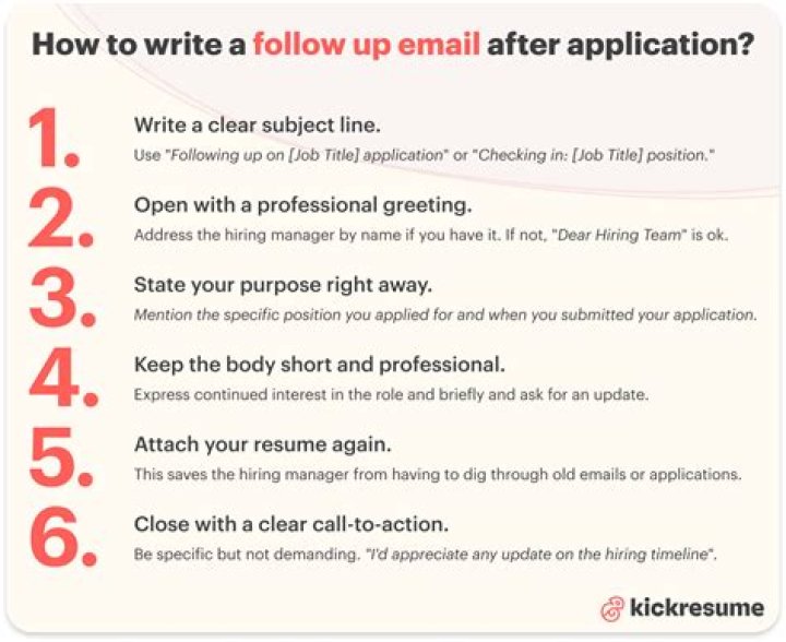 How do I write a follow up email to HR?