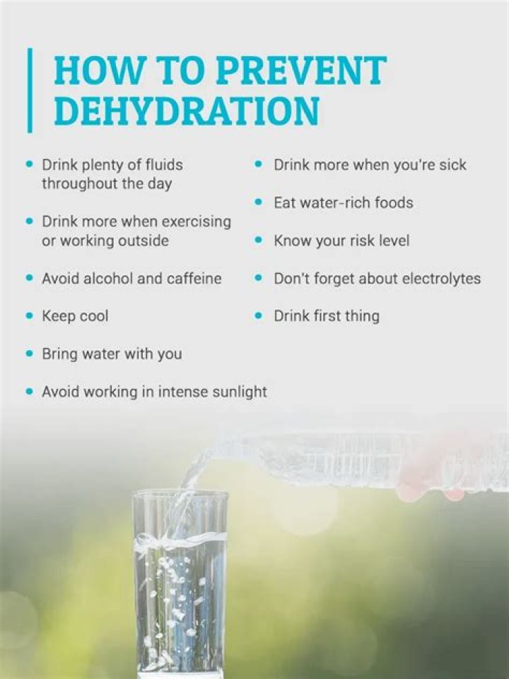 How do we prevent dehydration?