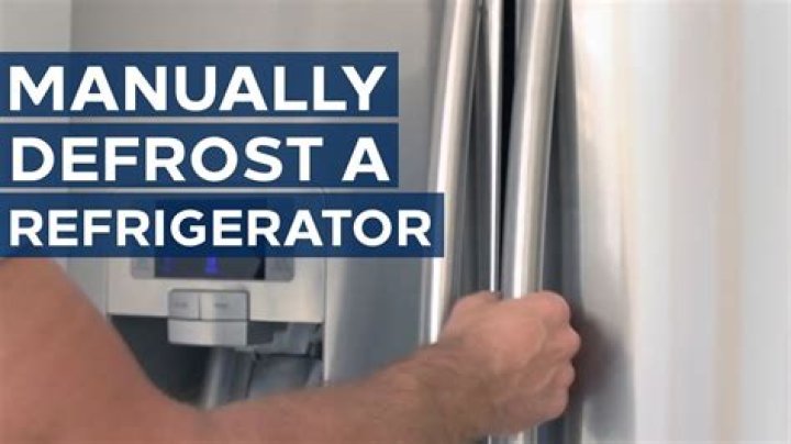 How do you manually defrost a fridge freezer