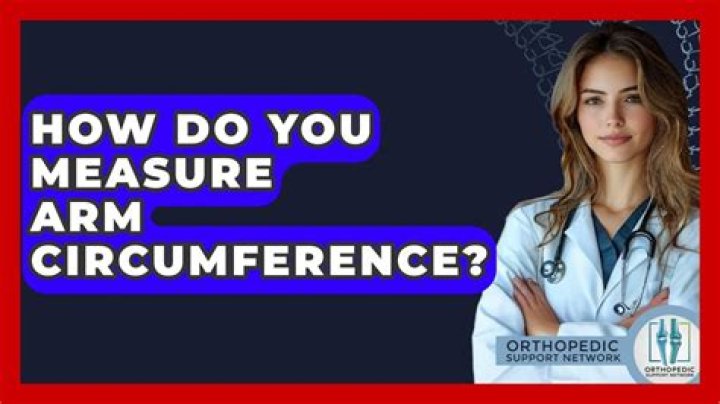 How do you measure arm circumference?