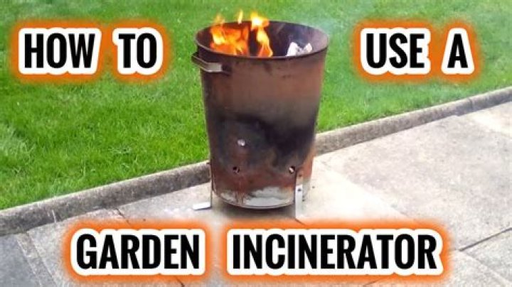 How do you use a garden incinerator