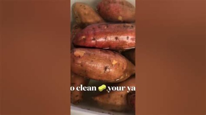 How do you wash Chinese yams?