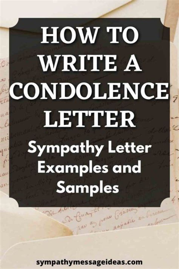 How do you write a condolence for a death