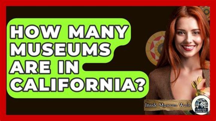 How many museums are in California