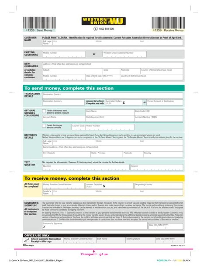 How much does it cost to send $200 Western Union?