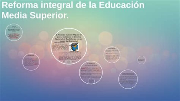 ¿Qué es la Reforma Integral de la Educación Media Superior