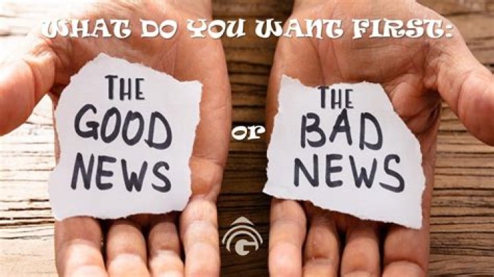 Should you give good news or bad news first?