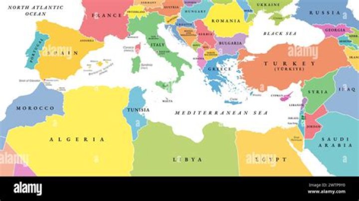 What African country borders the Mediterranean Sea and the Atlantic Ocean