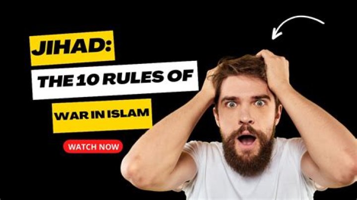 What are 3 rules of jihad?