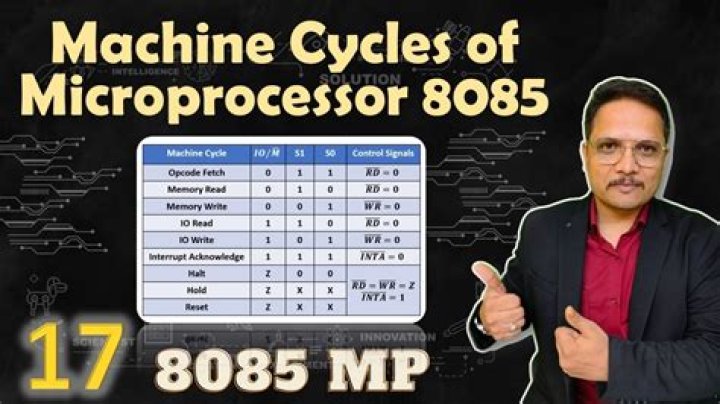 What are the different machine cycle in 8085 microprocessor?