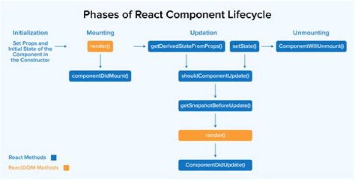 What are the different phases of react component lifecycle