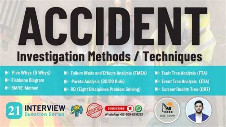 What are the five main accident investigation techniques