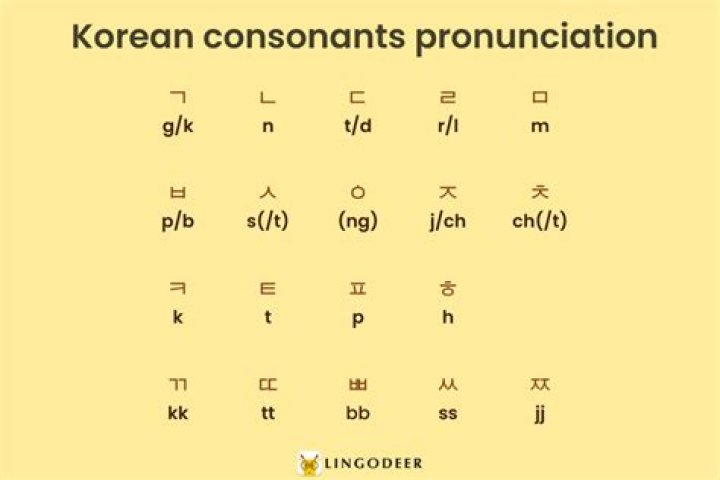 What are the Korean consonants?