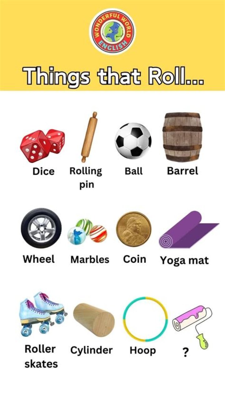 What are things that can roll?