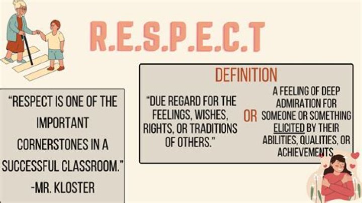 What does it mean to respect someone?