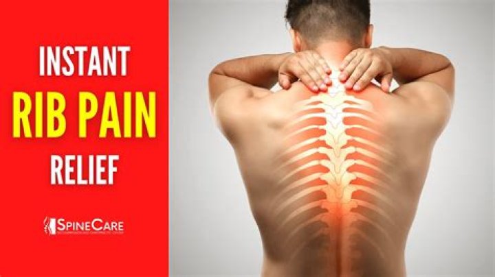 What helps a rib out of place pain?