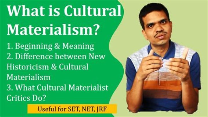 What is cultural materialism literary theory