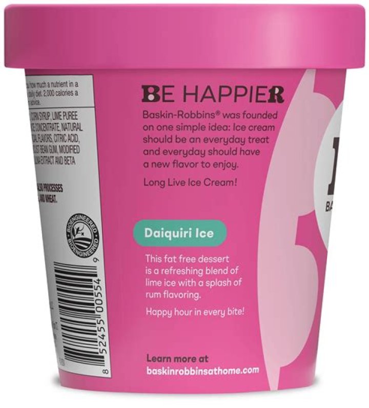 What is in Baskin Robbins Daiquiri Ice