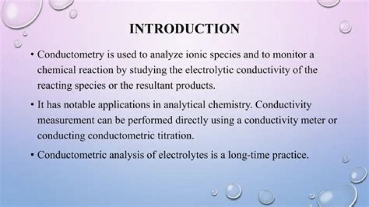 What is the application of Conductometry?