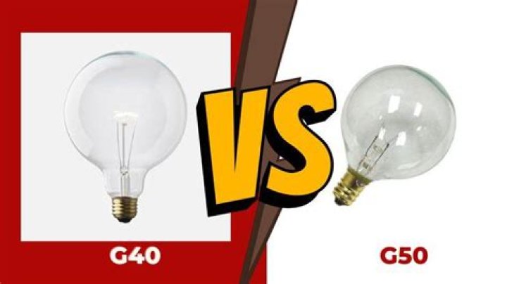 What is the difference between g40 and g50 bulbs