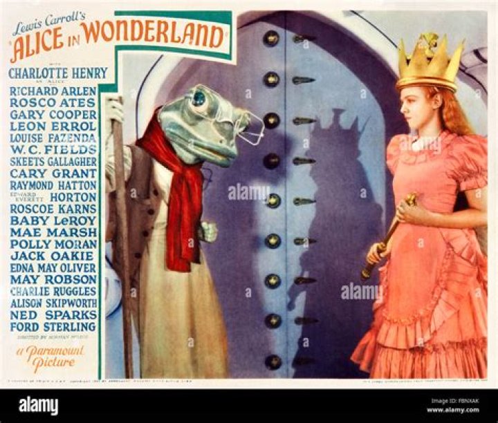 What kind of character is the frog footman in Alice in Wonderland?