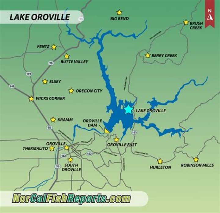 What river feeds Lake Oroville