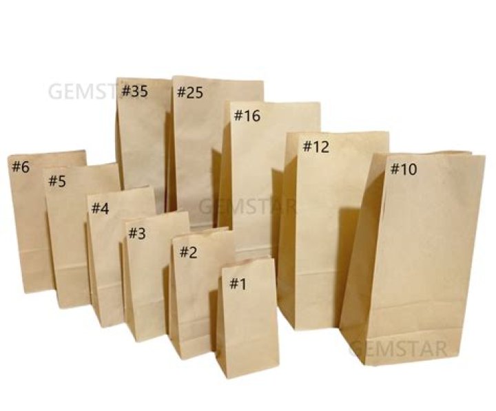 What size are brown paper grocery bags?