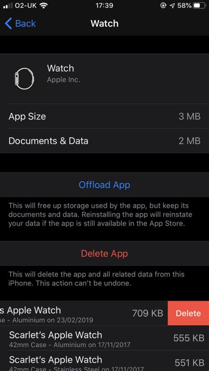 Where can I see my Apple watch backups?