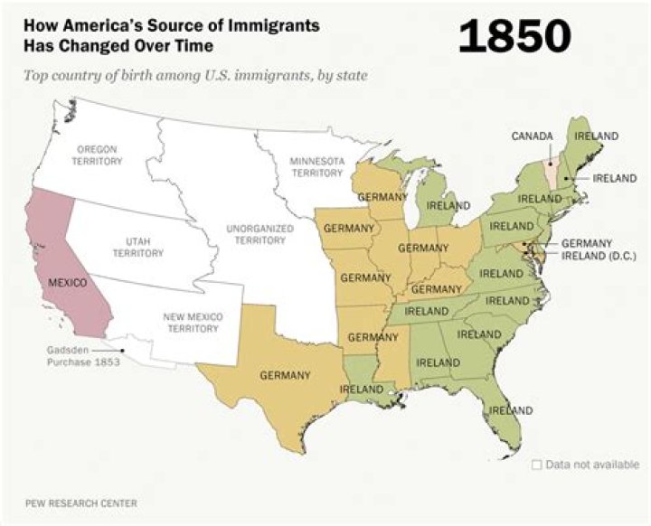 Where did most immigrants come from between 1870 1920