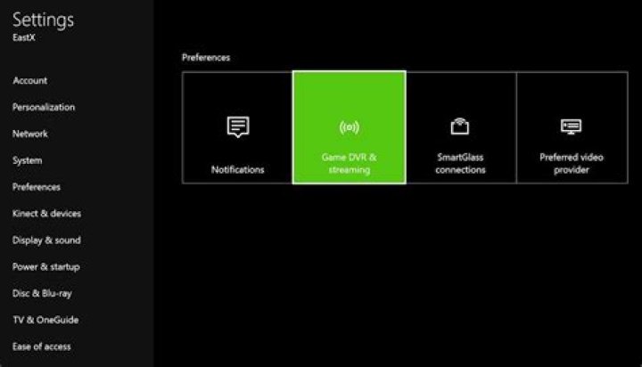 Where is settings on Xbox one?