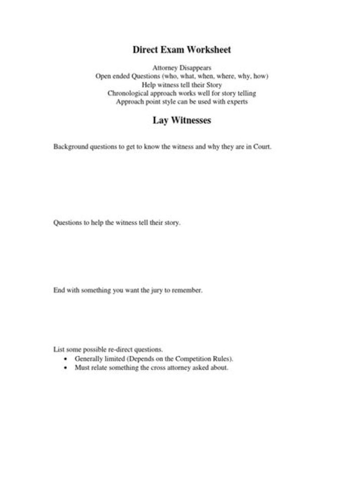 Who typically conducts direct examination
